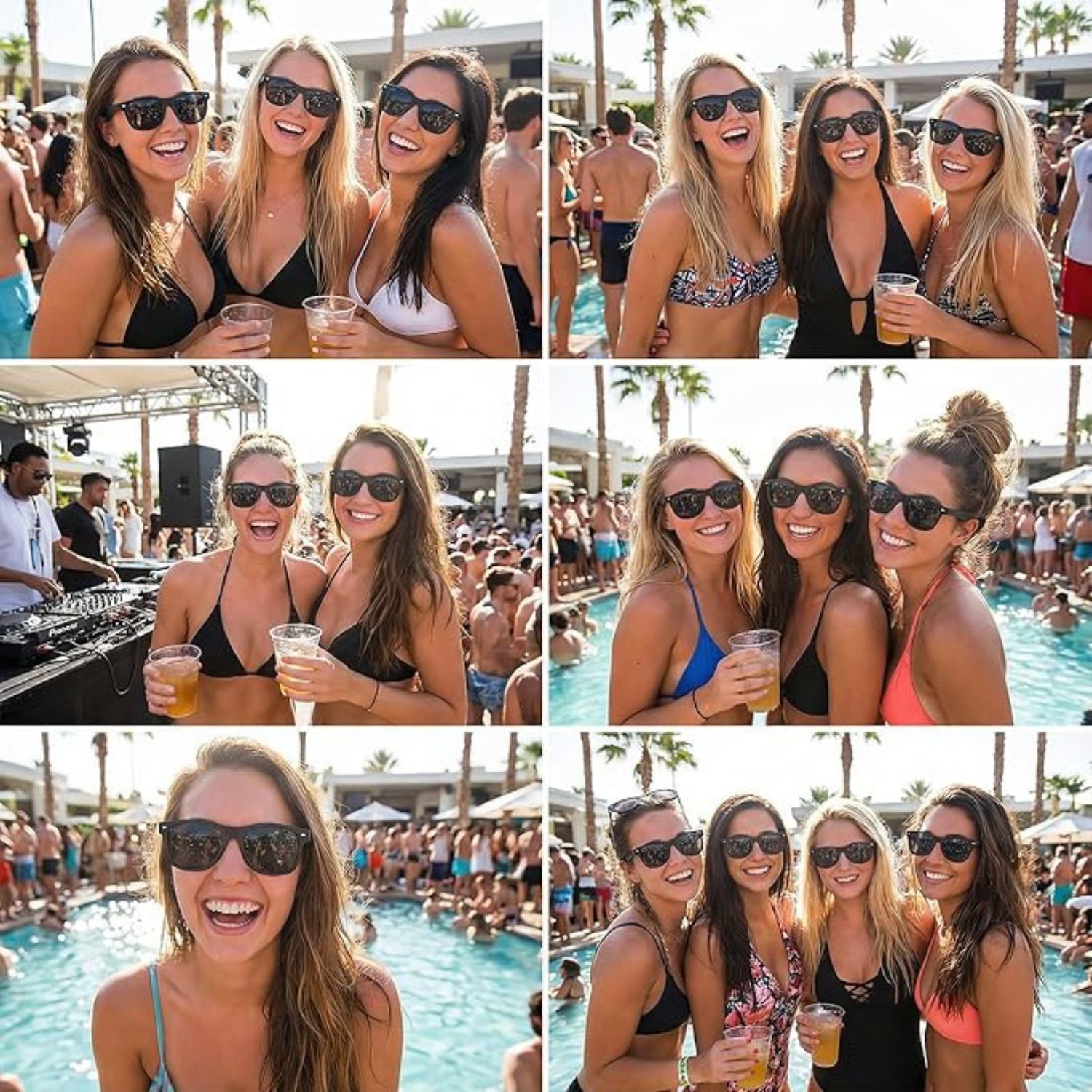 Retro Square Bulk Party Sunglasses
